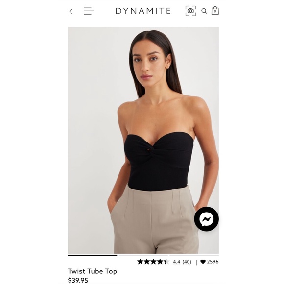 Dynamite Twist Tube Top - Picture 2 of 3